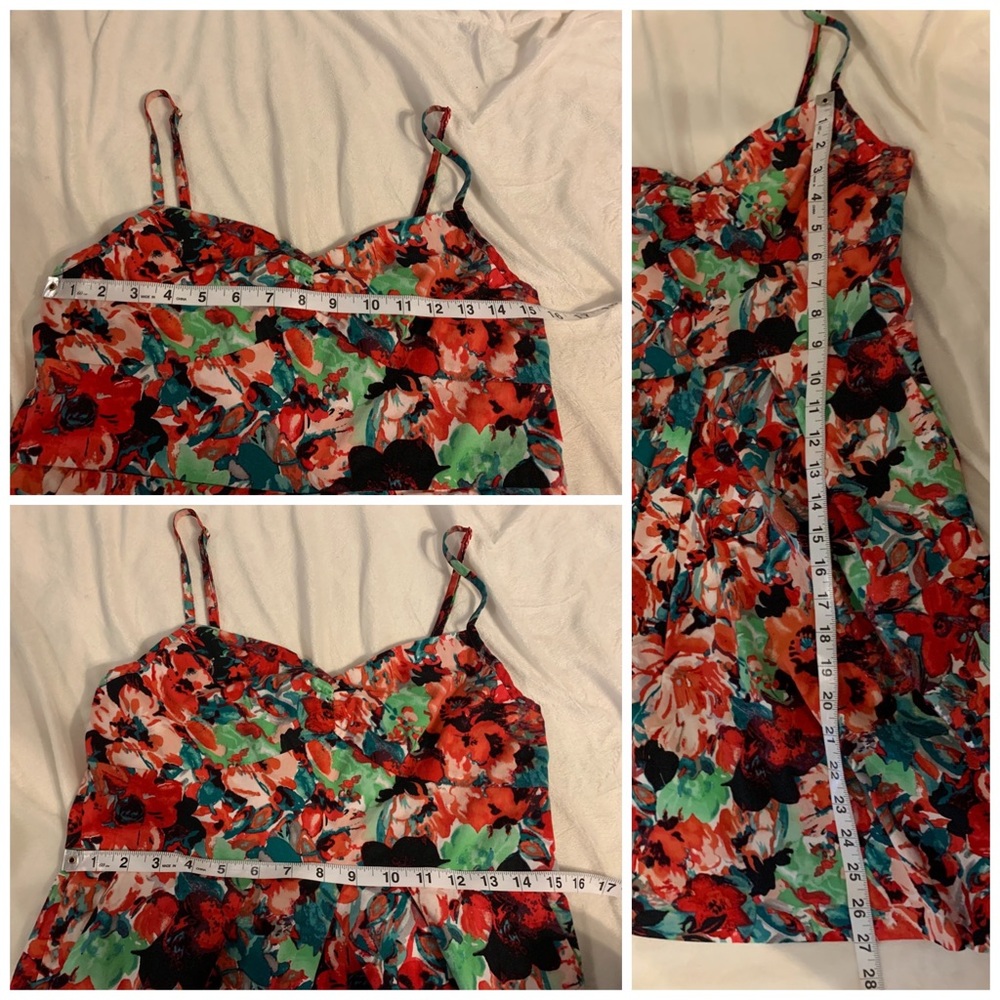 Jack by BB Dakota red floral dress large - Picture 4 of 4